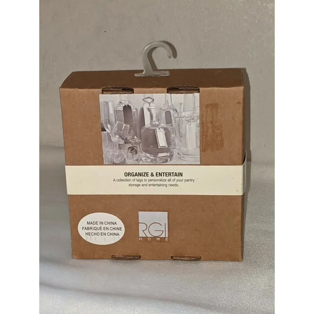 8 pc Galvanized Tags Gift Personalize Storage Christmas Labels